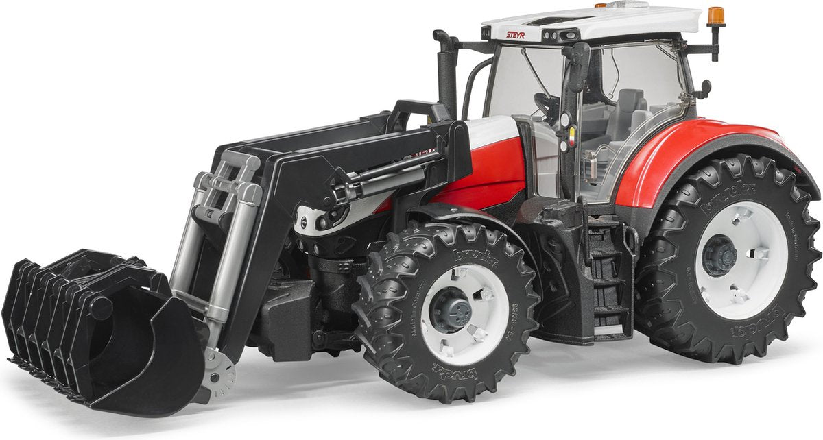 Bruder tractor steyr 6300 terrus cvt met frontlader - schaal 1:16 - 45cm - 3181