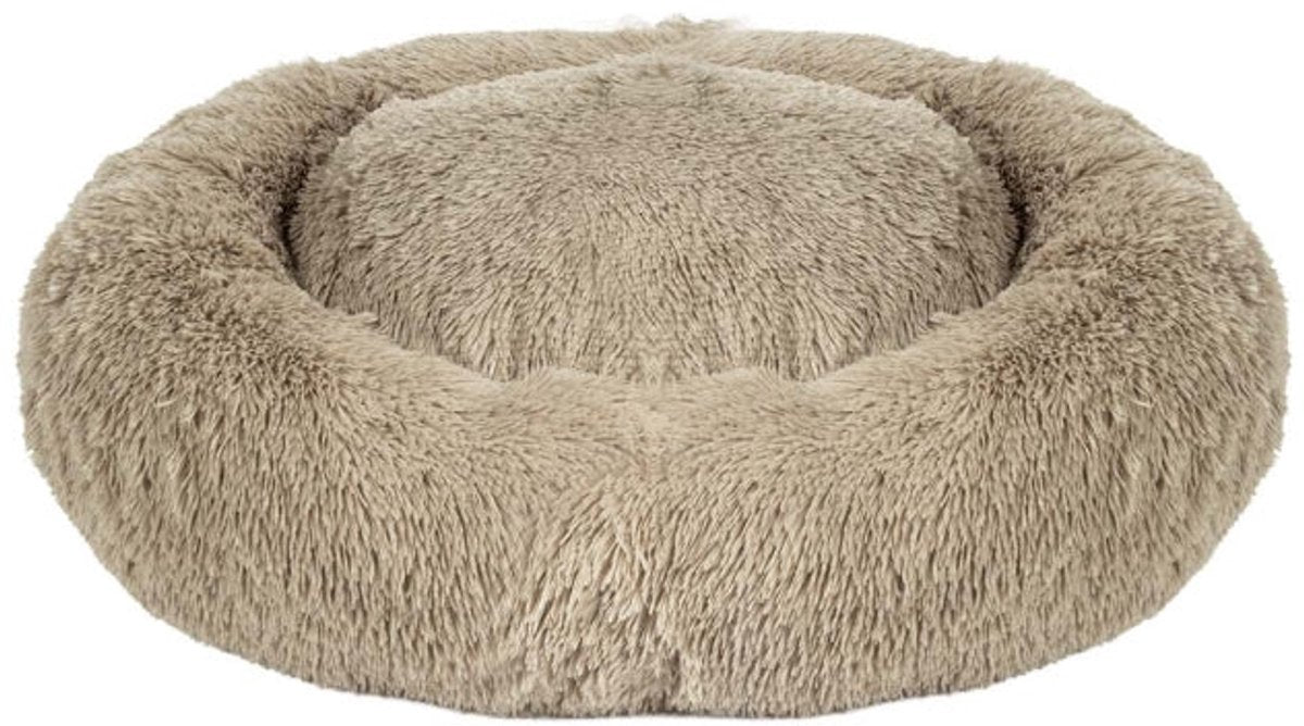 Duvo plus snug - donut bed - beige - m - 65x65x15cm - wasbaar