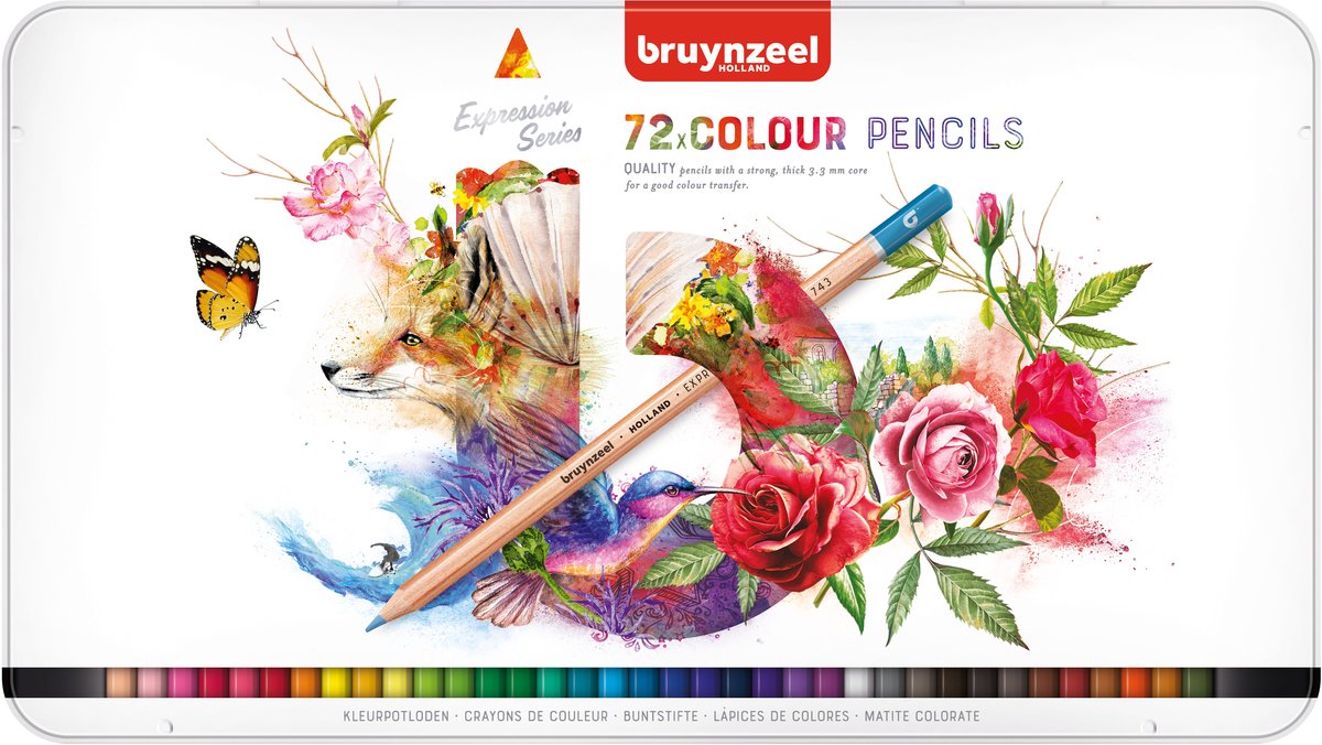 Bruynzeel expression kleurpotloden blik 72