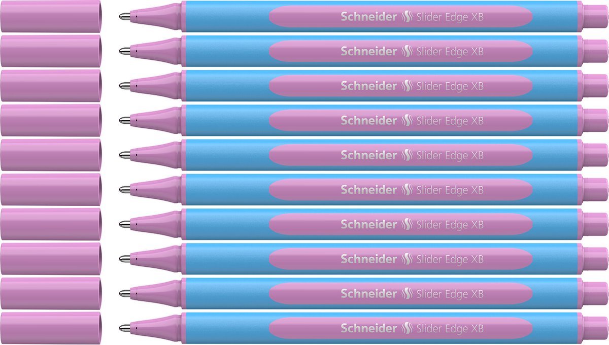 Schneider schrijfwaren schneider balpen - slider edge pastel - xb - pastel lila - 10 stuks - s-152228-10