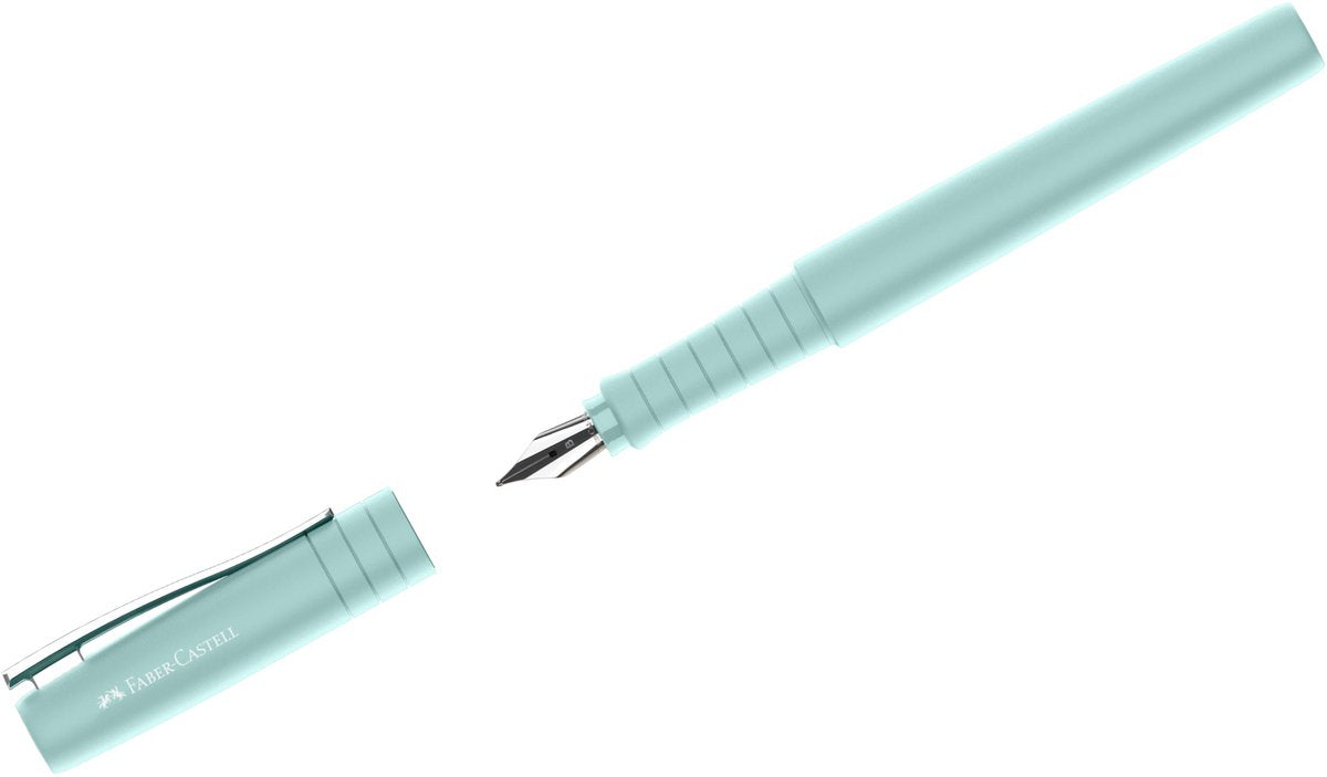 Faber-castell vulpen - poly pen - penpunt m - caribic blue - fc-241009