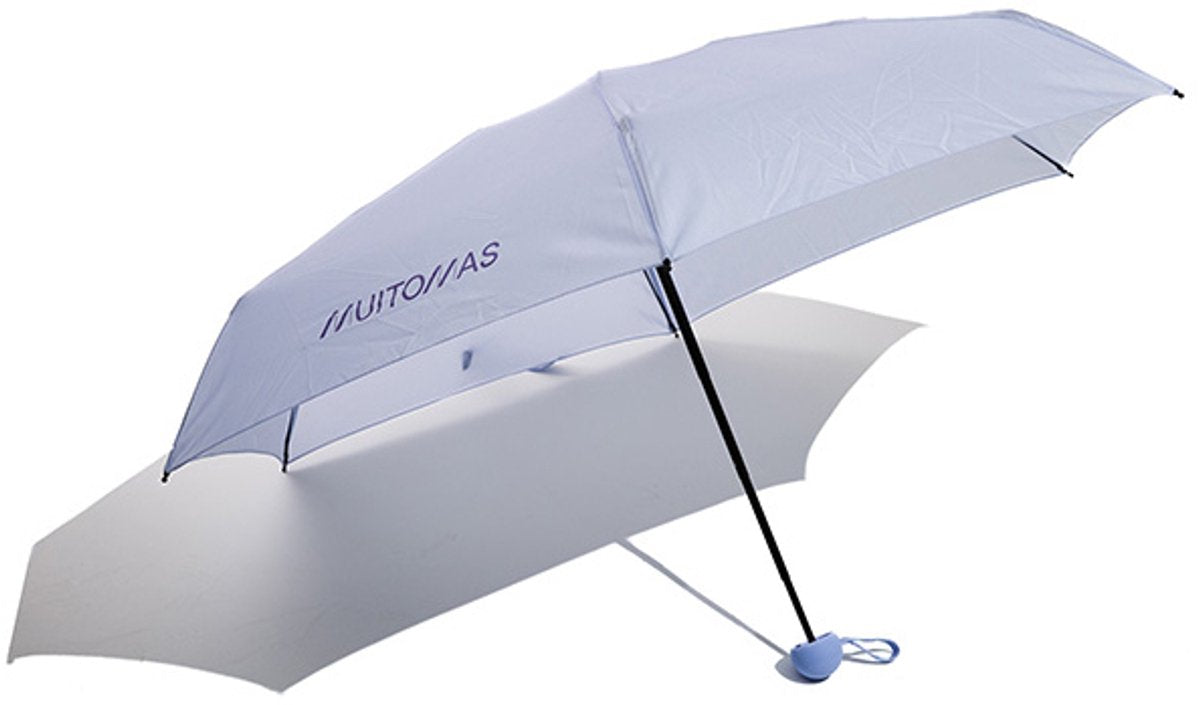 Muitomas paraplu compact - lichtgwicht – telescopische steel - antisliphandgreep - koord en hoes - violet