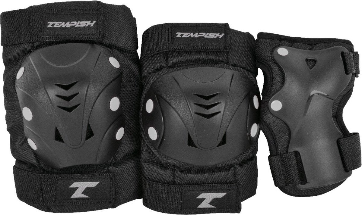 Tempish – taky – skatebescherming – 3-pack – volwassenen – zwart – complete set voor skaten – maat l