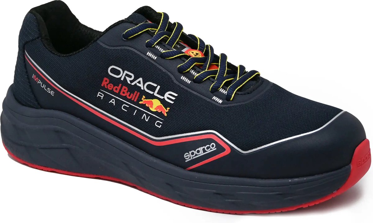 Sparco milton esd red bull s1ps veiligheidsschoen maat 46