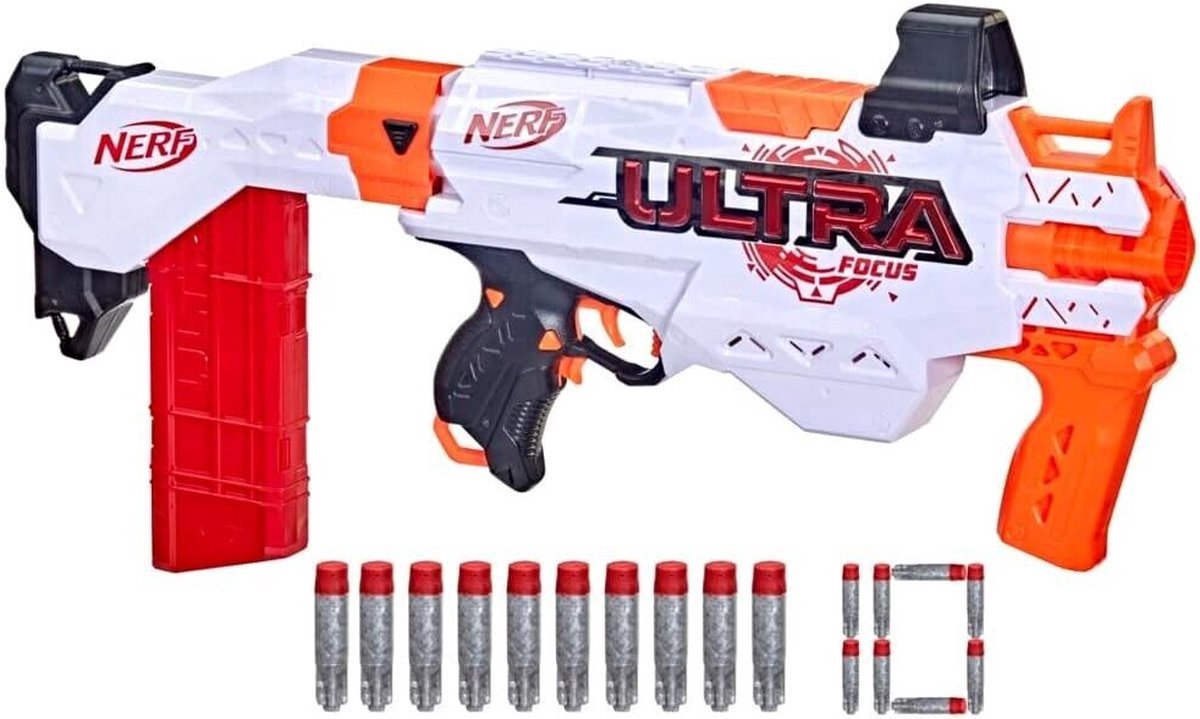 Nerf ultra focus blaster - semi-automatische blaster met afneembare magazijn