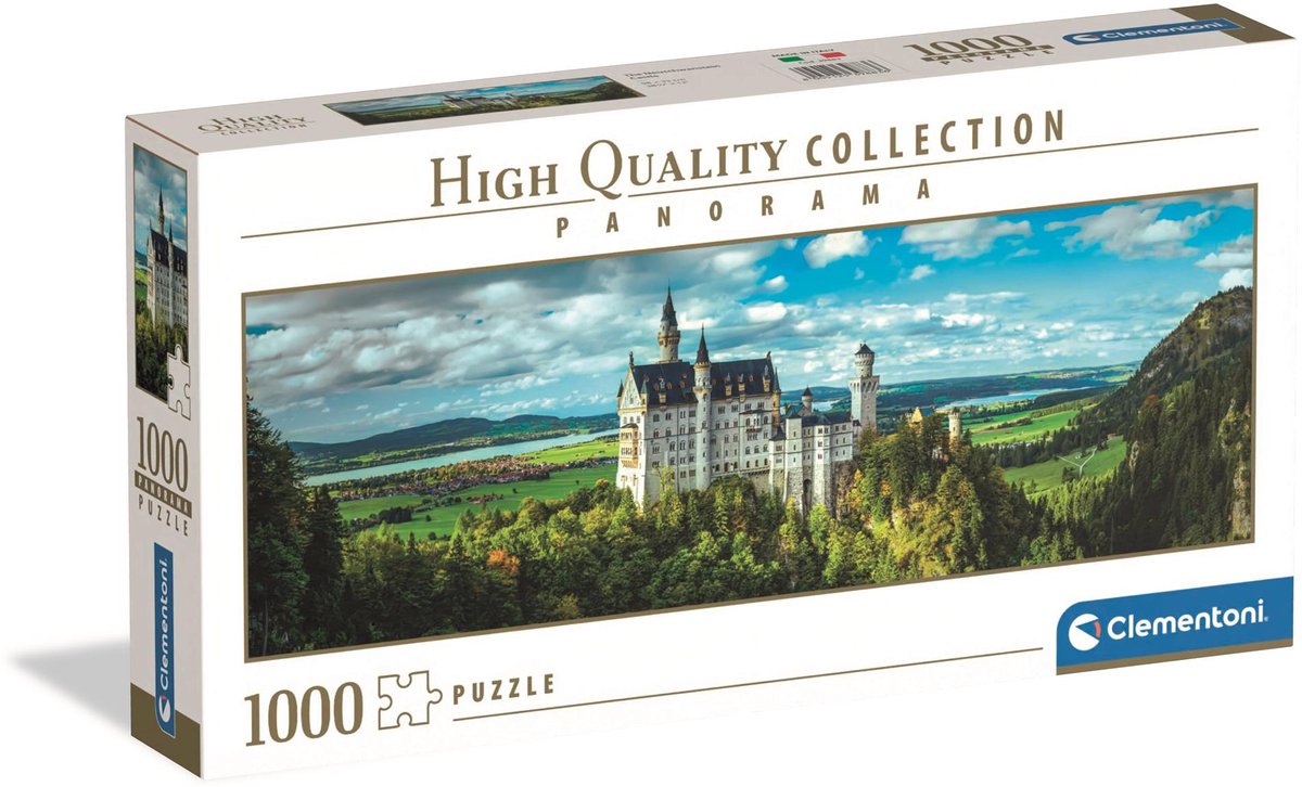 Clementoni - puzzel - 1000 stukjes - neuschwanstein kasteel - puzzel voor volwassenen - high quality collection