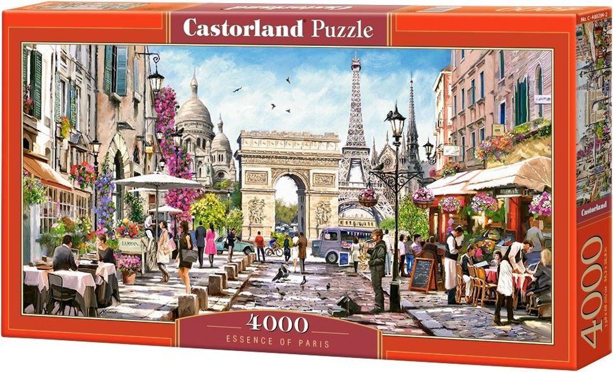 Castorland essence of paris – puzzel – 4.000 stukjes – satijnen afwerking – perfecte pasvorm – europese kwaliteit