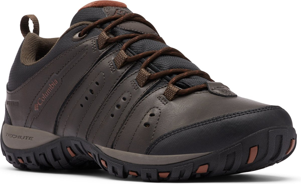 Columbia woodburnâ„¢ ii waterproof men's wandelschoenen - cordovan, cinnamon - maat 44.5