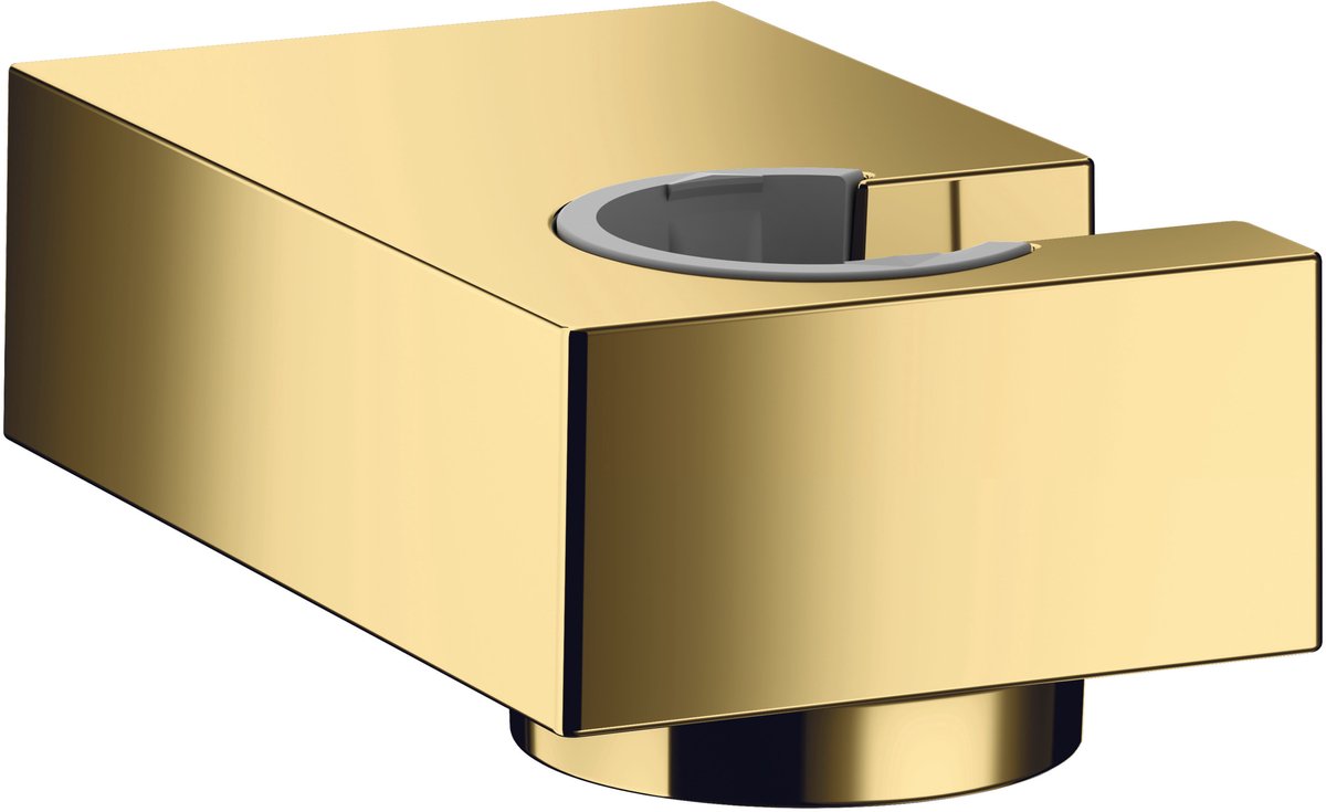 Hansgrohe porter e wandhouder metaal, m. vaste bevestigingspositie polished gold