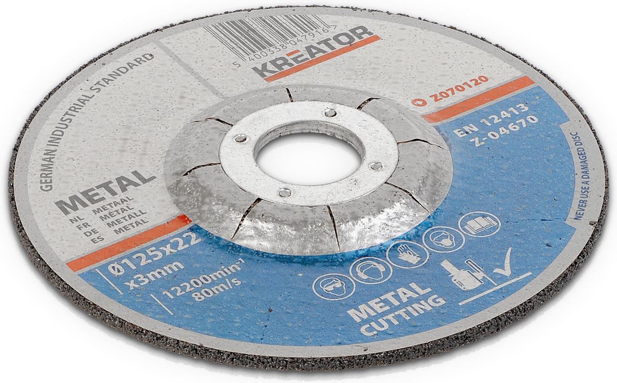 Kreator - accessories - krt070120 - snijschijf metaal - ø 125 3,2mm - 6 st.