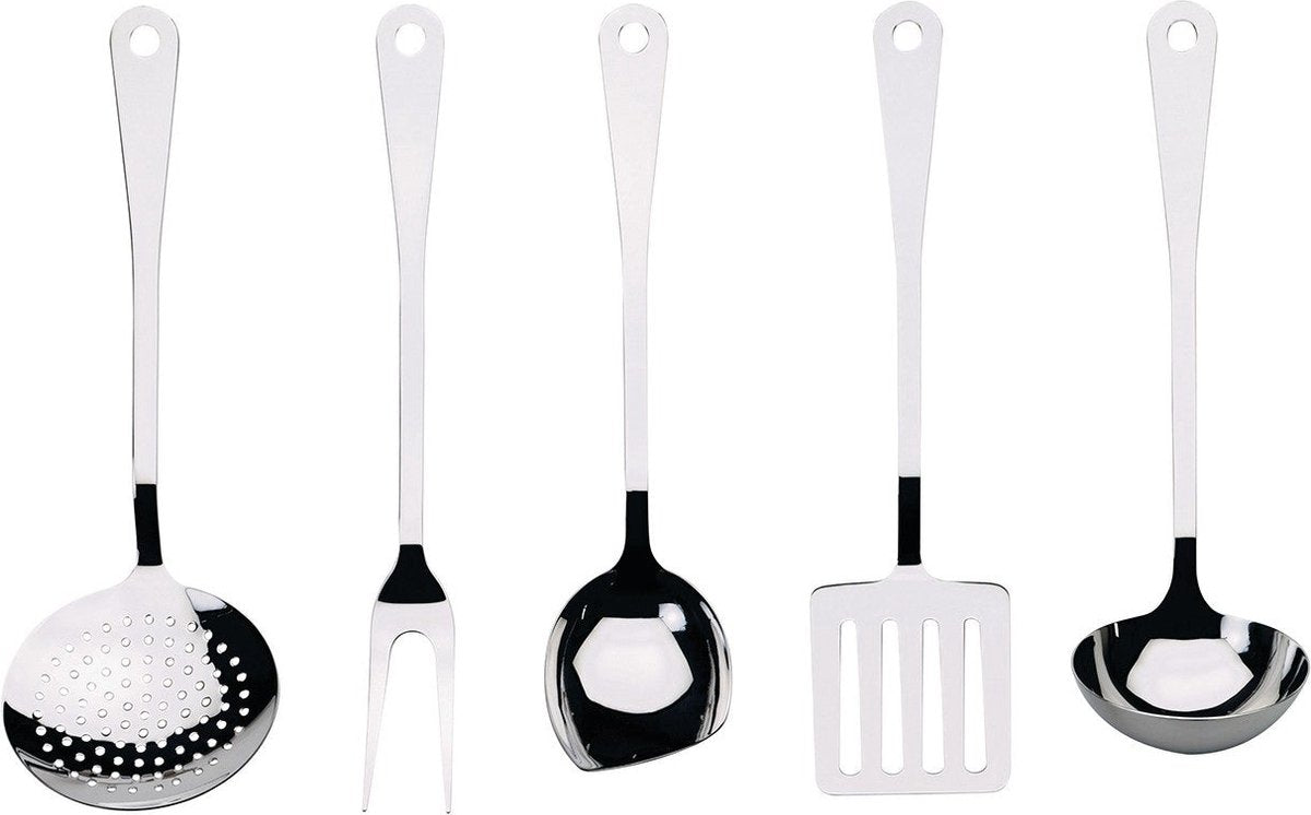 Alessi kookgerei - ajm19s5 l - 5 stuks - door jasper morrison