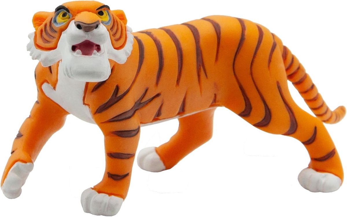 Bullyland 12376 – speelfiguur disney the jungle book met shere khan – levensecht en detailrijk vormgegeven – ideaal als taartfiguur, verzamelobject of klein cadeautje voor kinderen vanaf 3 jaar