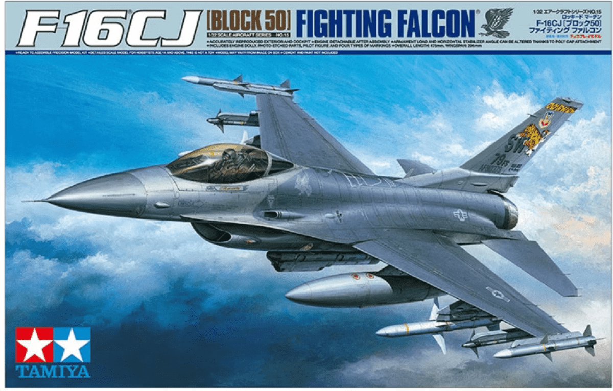 Tamiya modelbouwpakket militaire voertuigen - 60315 f-16cj (block 50) fighting falcon plane plastic - 1:32 - modelbouw