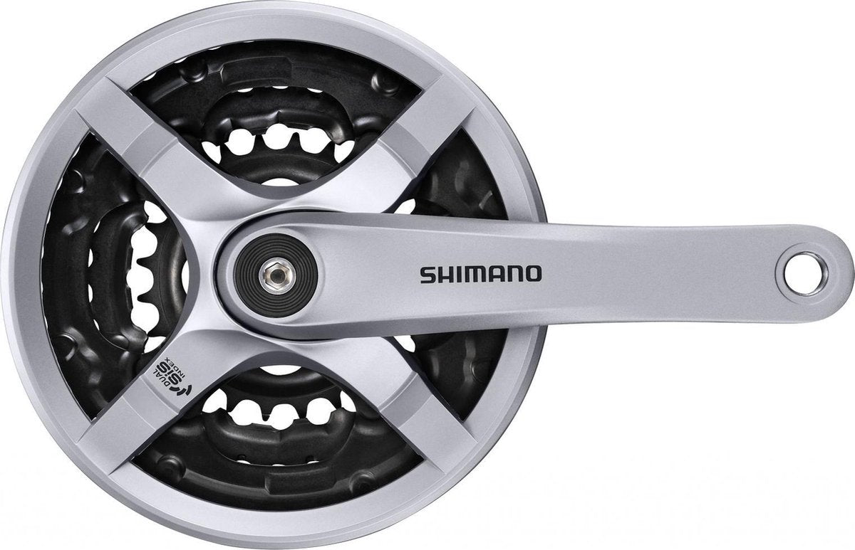 Shimano - crankstel fc-ty501 - 170 mm crankarm – 48 × 38 × 28t – zilver
