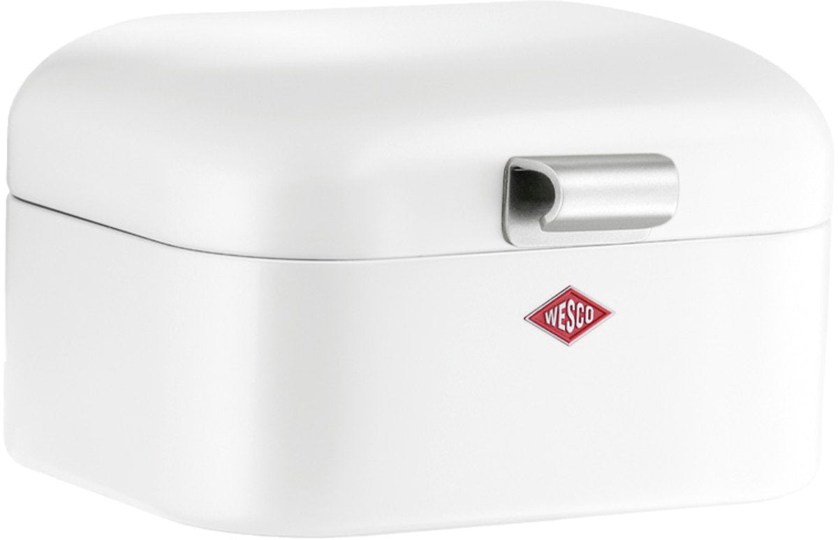 Wesco mini grandy broodtrommel | 2 liter - maat s | metaal - wit | brooddoos