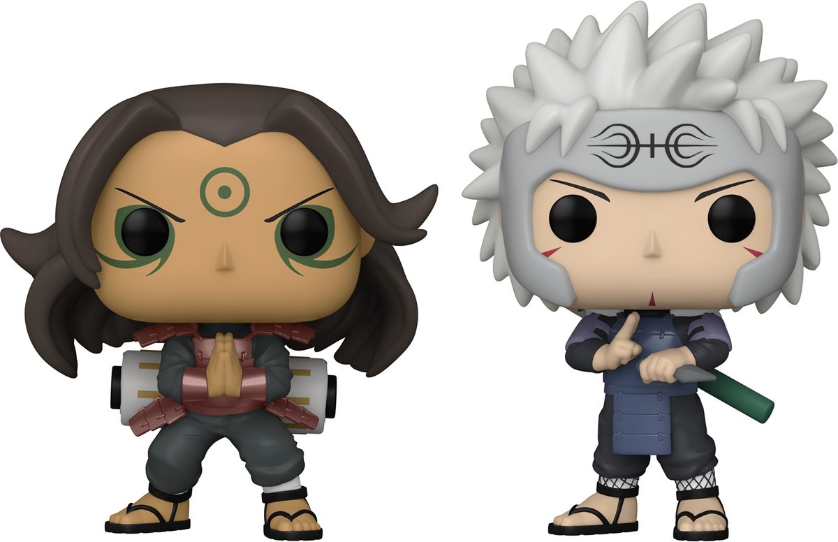 Funko naruto - pop! animation 2-pack hashirama tobirama 9 cm verzamelfiguur - multicolours