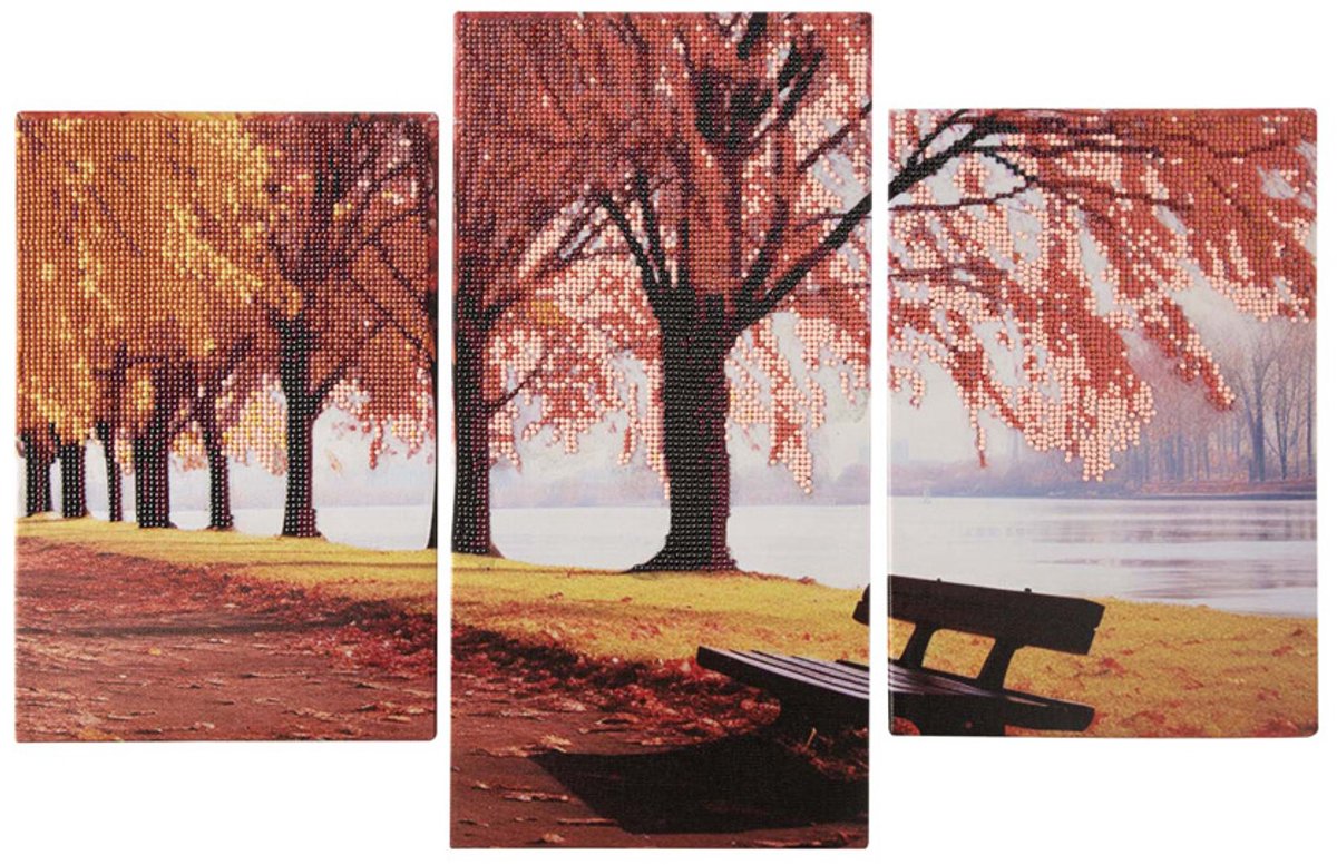 Creative craft group diamond painting drieluik set - landschap