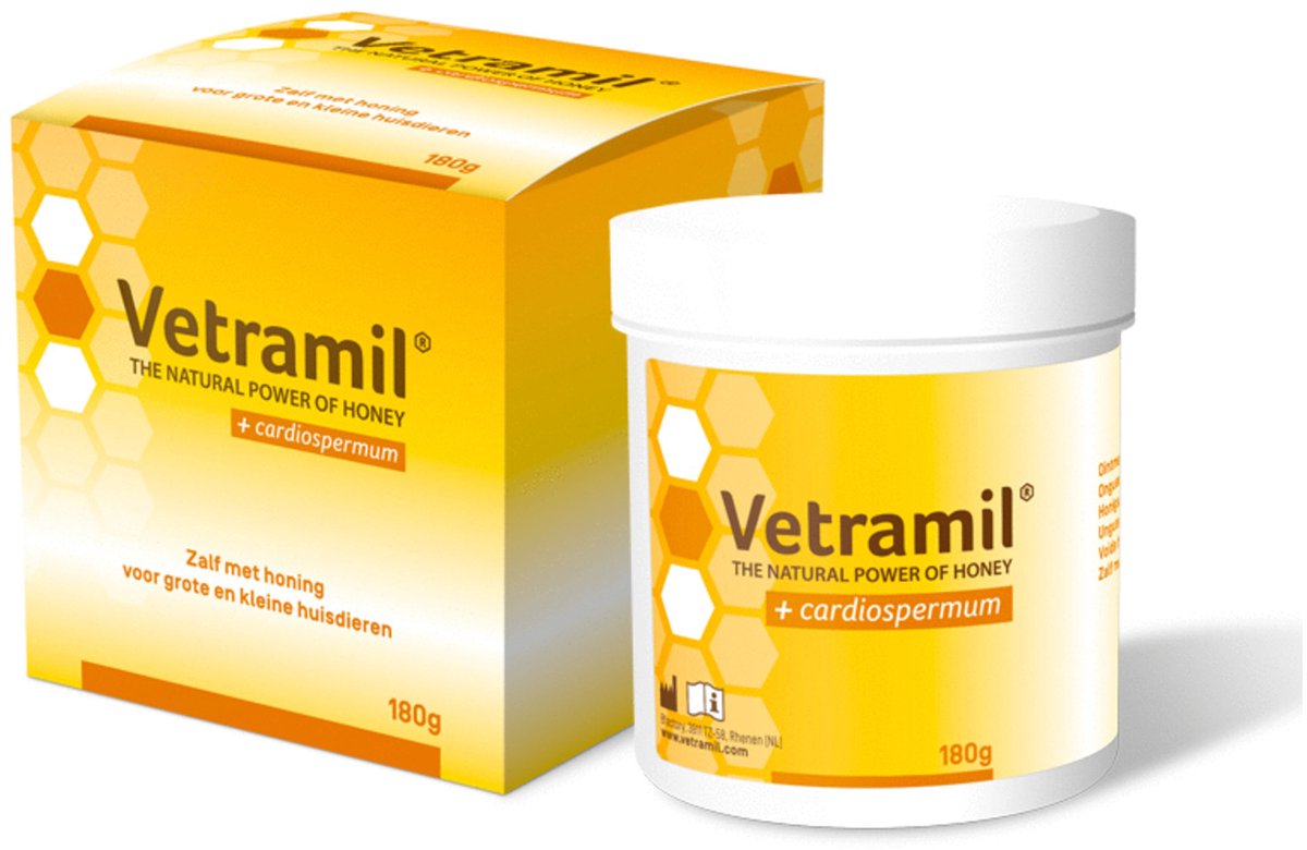 Vetramil - wondzalf - honingzalf - pot 180 gram