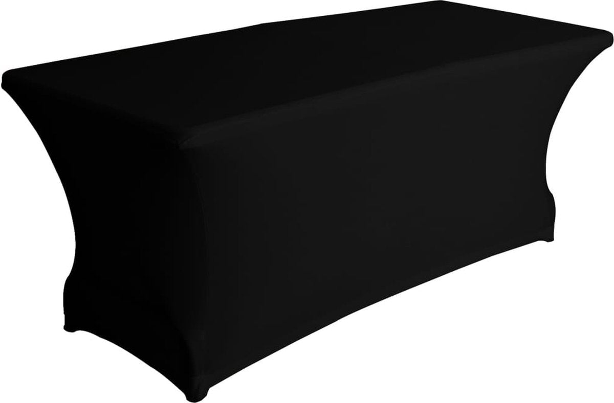 Perel hoes voor tafel, zwart, rechthoekig, 180 cm x 75 cm x 74 cm