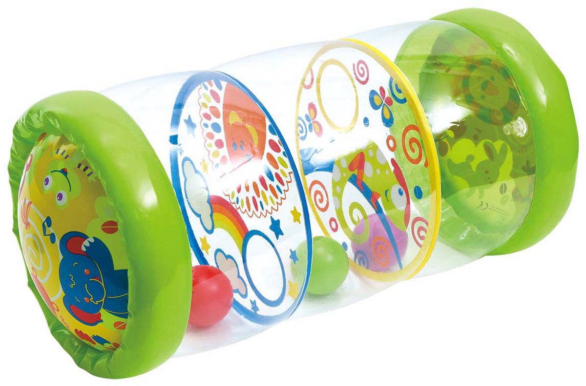 Playgo rollend wonderwiel met ballen opblaasbaar - 43cm