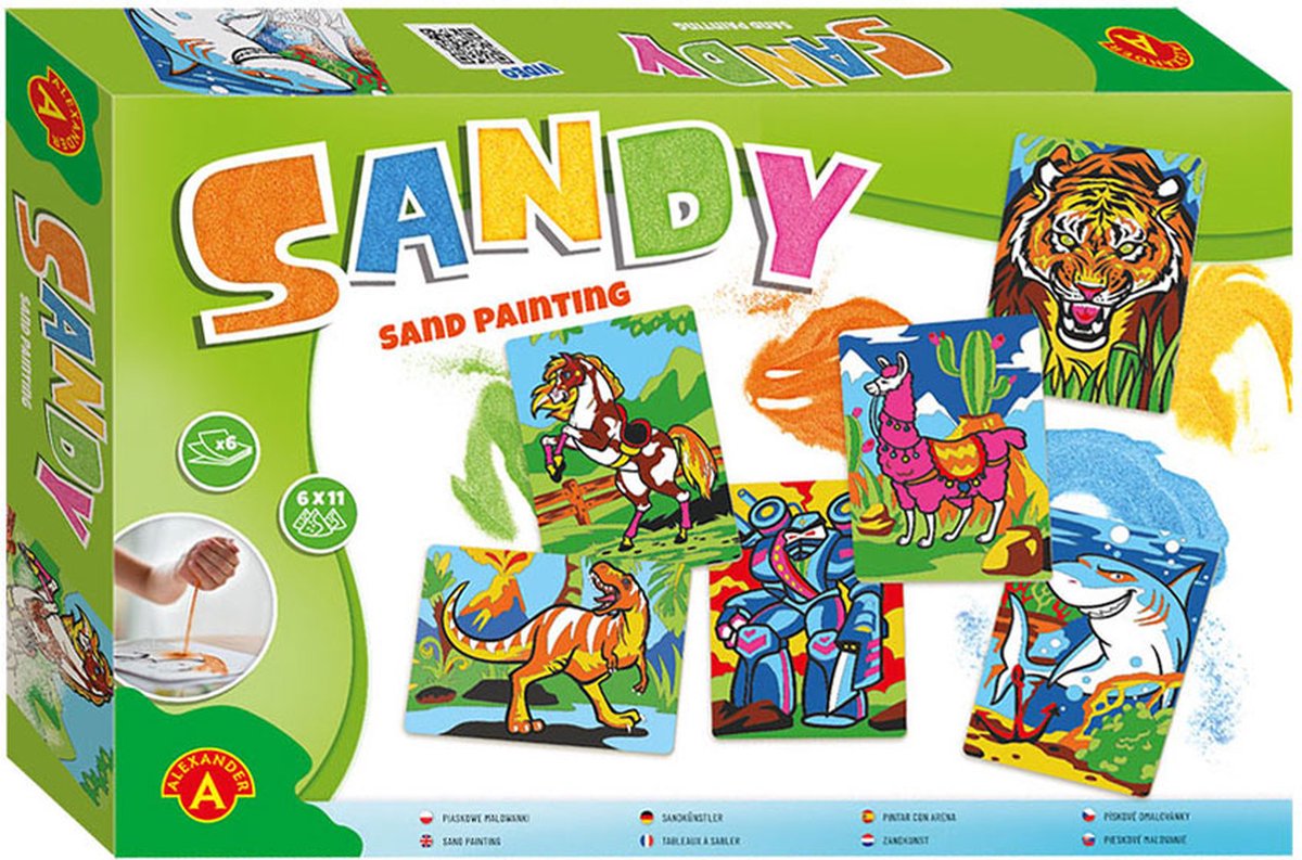Alexander toys sandy sand painting big box - zandschilderij voor kinderen