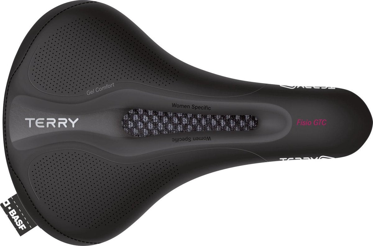 Terry zadel fisio gtc gel dames zwart - zdt153