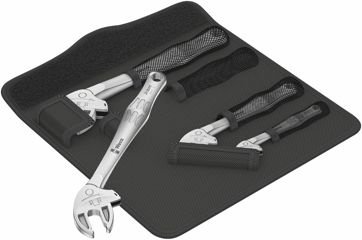 Wera 6004 joker | zelfinstellende steeksleutelset | set | xs, s, m l | 7 t m 19 mm - 05020110001