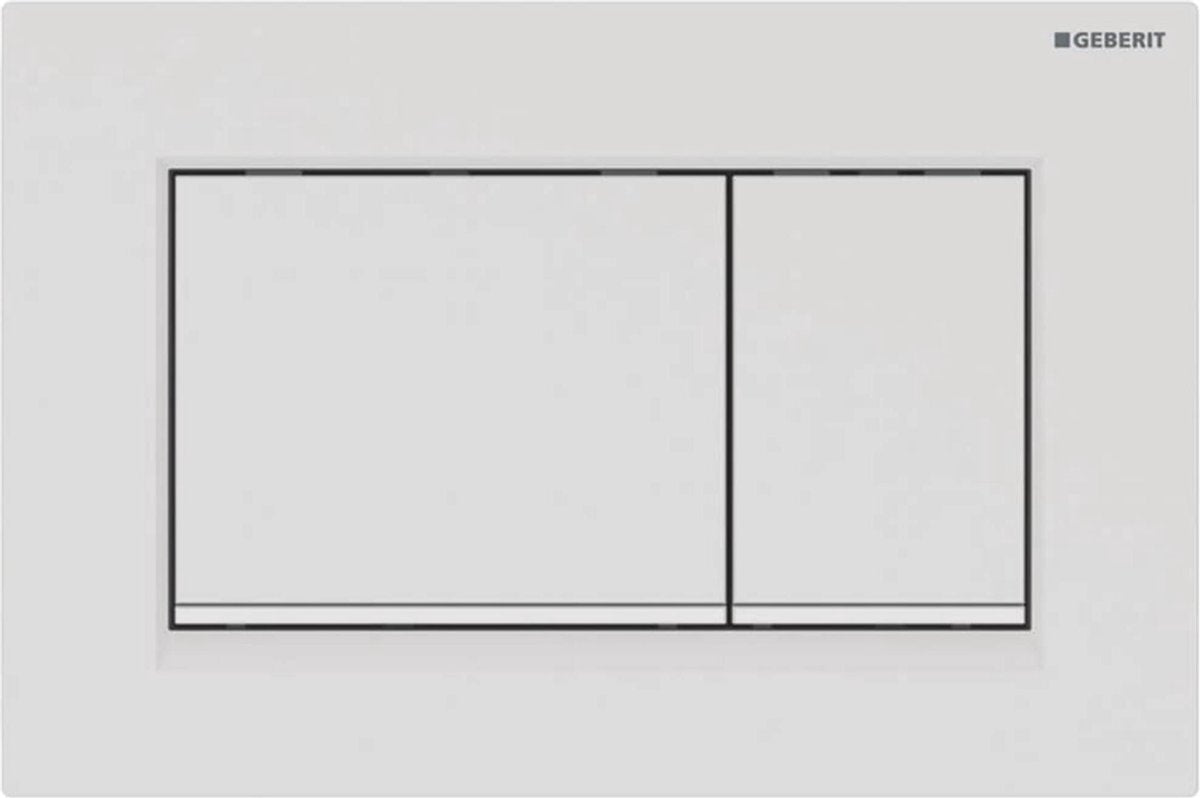 Geberit bedieningsplaat sigma30, 2-toets: wit mat, easy-to-clean, wit