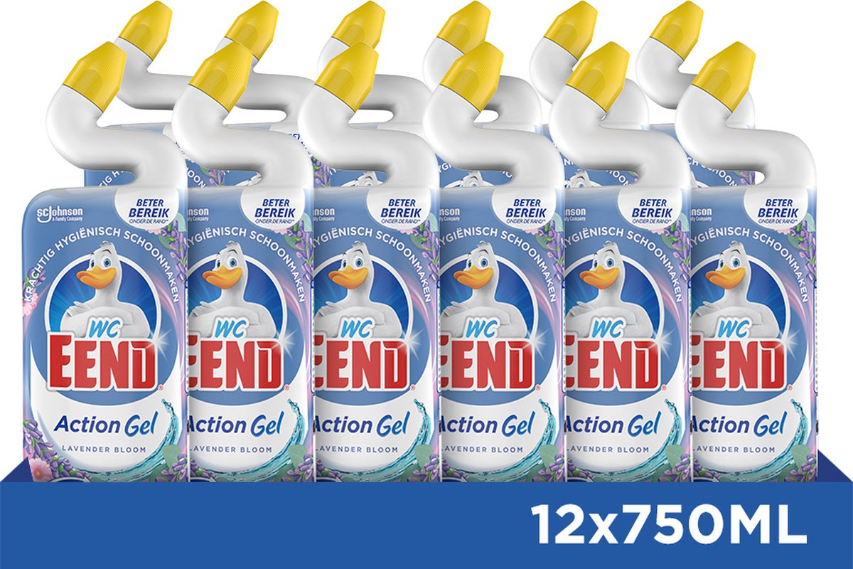 Wc-eend toiletreiniger action gel lavender bloom