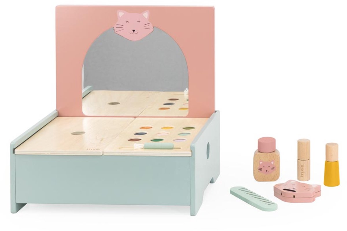 Trixie houten make-up tafel - educatief speelgoed - houten speelgoed - pretend play