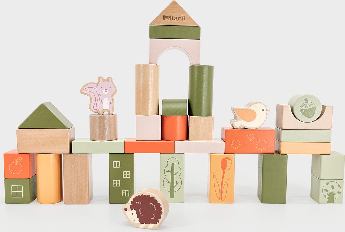 Polarb - wooden blocks - 50pcs