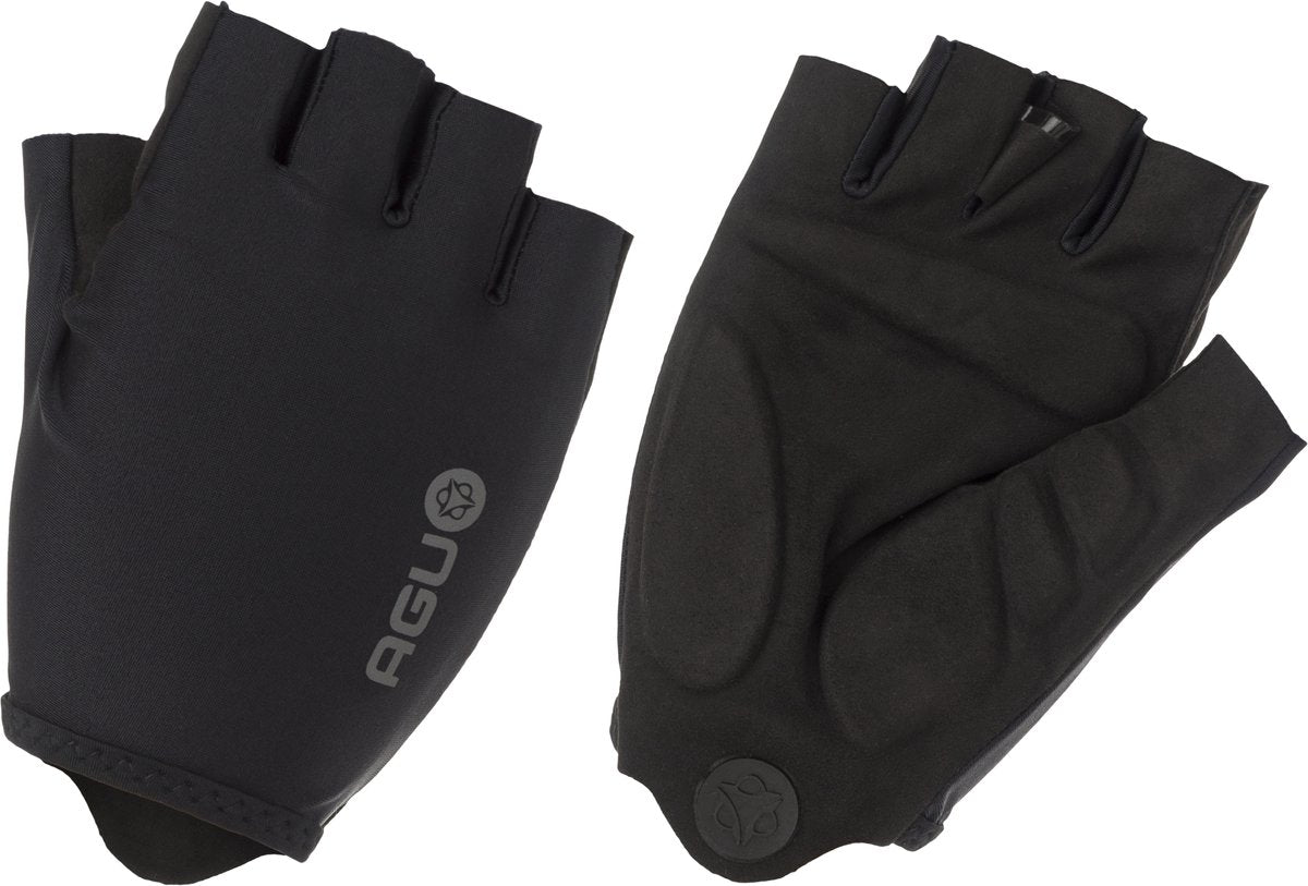 Agu gel fietshandschoenen zomer - wielrenhandschoenen dames heren - zwart - maat s