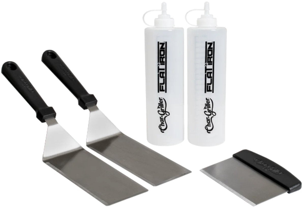 Char-griller ® bakplaat starterset met spatels sausflessen en chopper