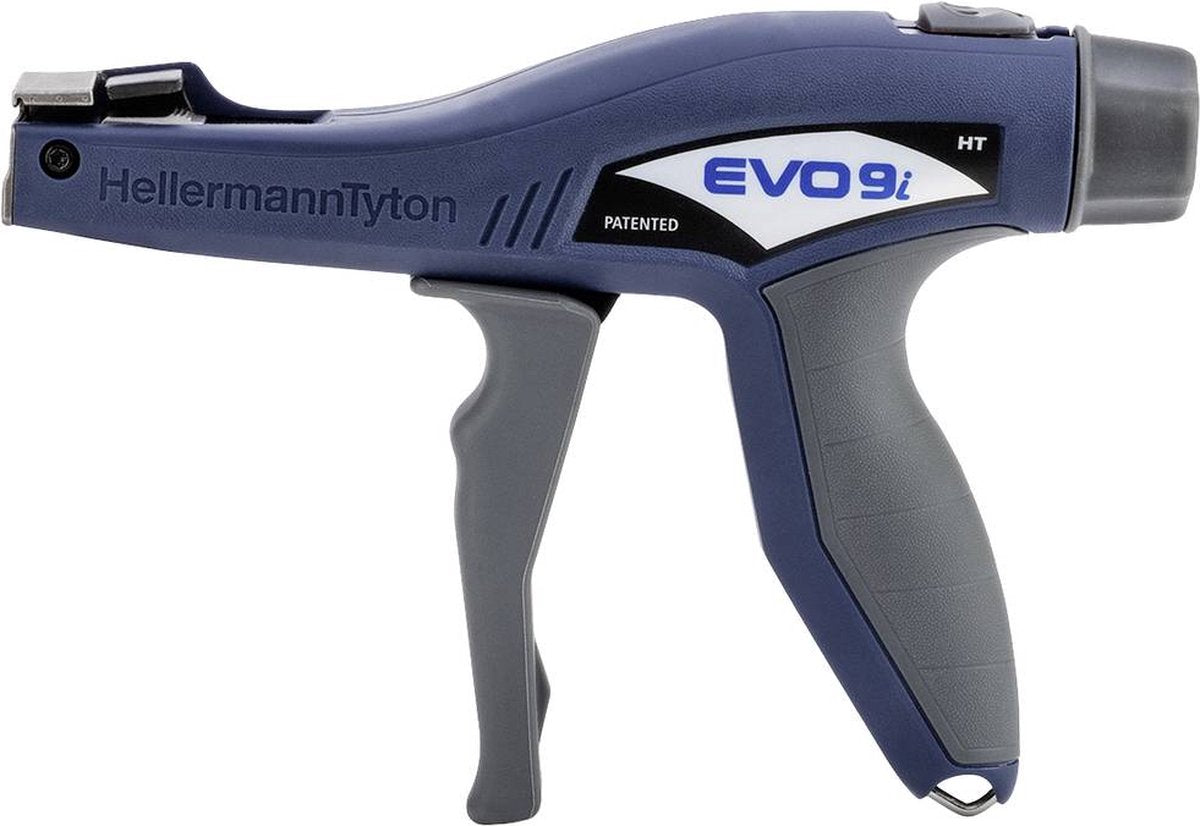 Hellermanntyton evo9i-met pl-bu kabelbindtang blauw-grijs