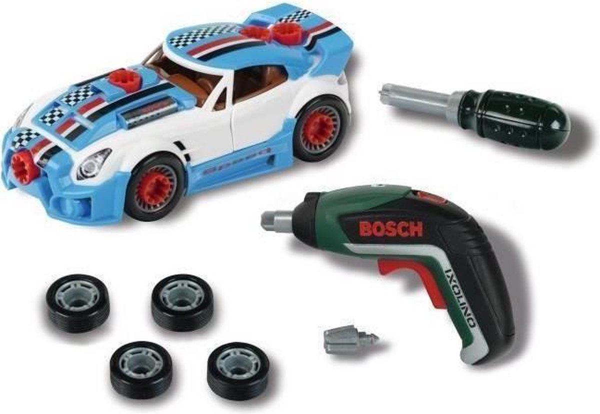 Klein toys - bosch mini autotuningset 15-delig - speelgoedauto - speelgoed gereedschap