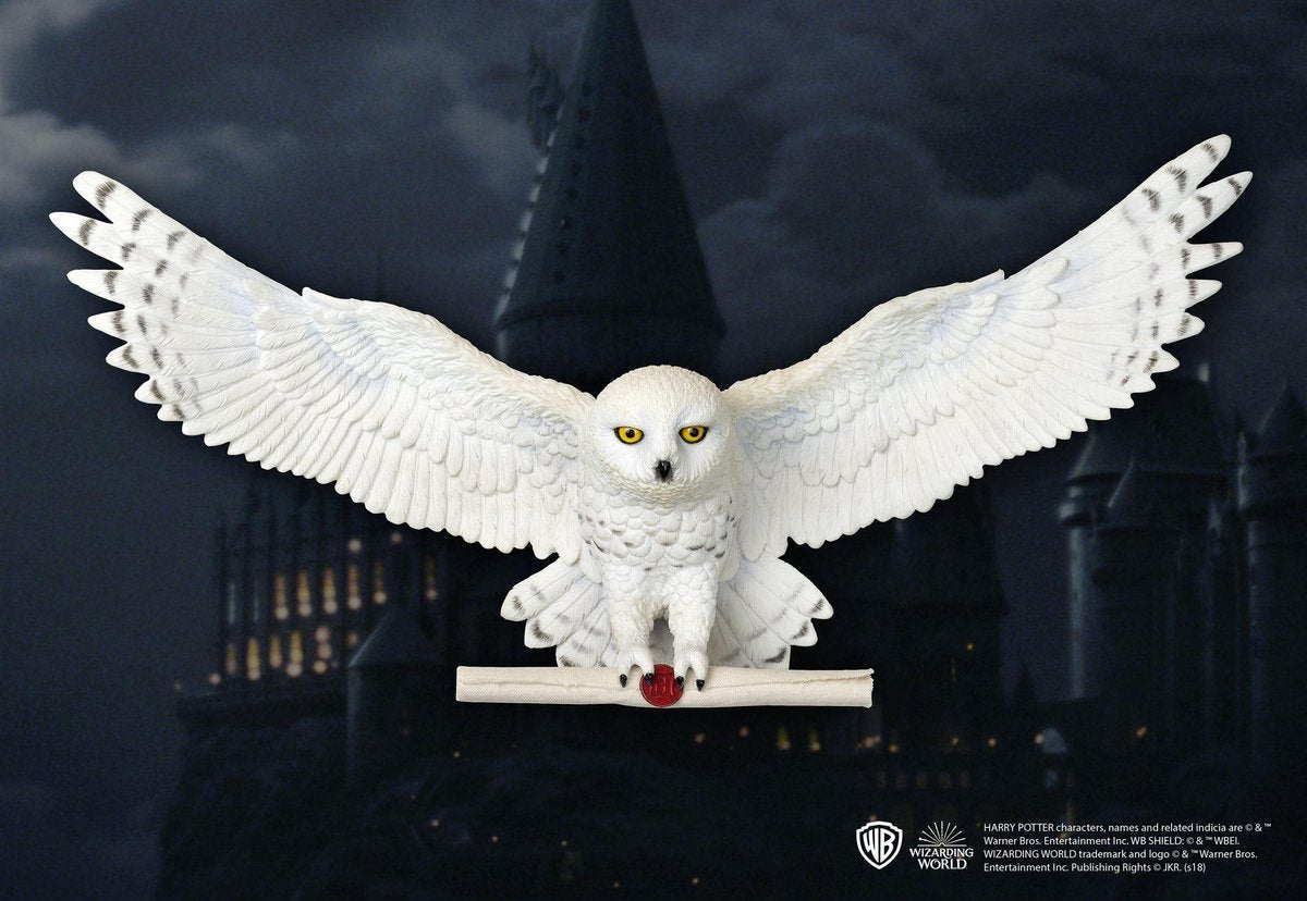 Merkloos sans marque harry potter wandbord wanddecoratie hedwig owl post 46 cm wit