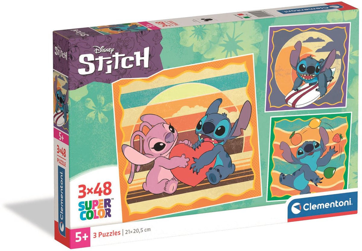 Clementoni legpuzzel square stitch, 3x48st.