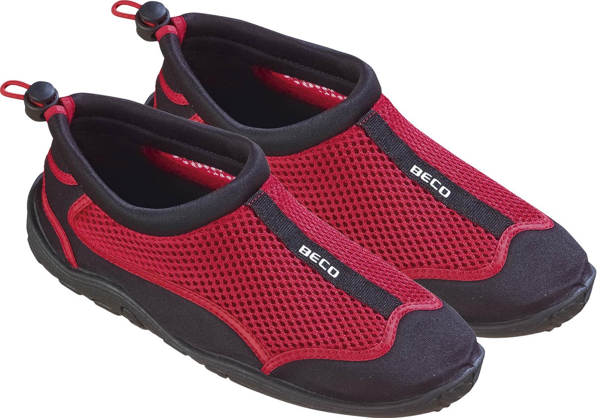 Beco waterschoenen - zwart rood - neopreen - maat 38