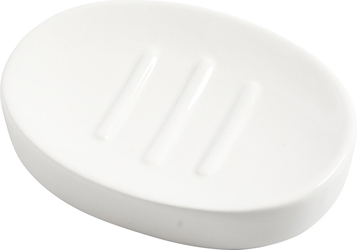 Creativ company cc porseleinen zeepbakje 13,5x10x2,5 cm wit