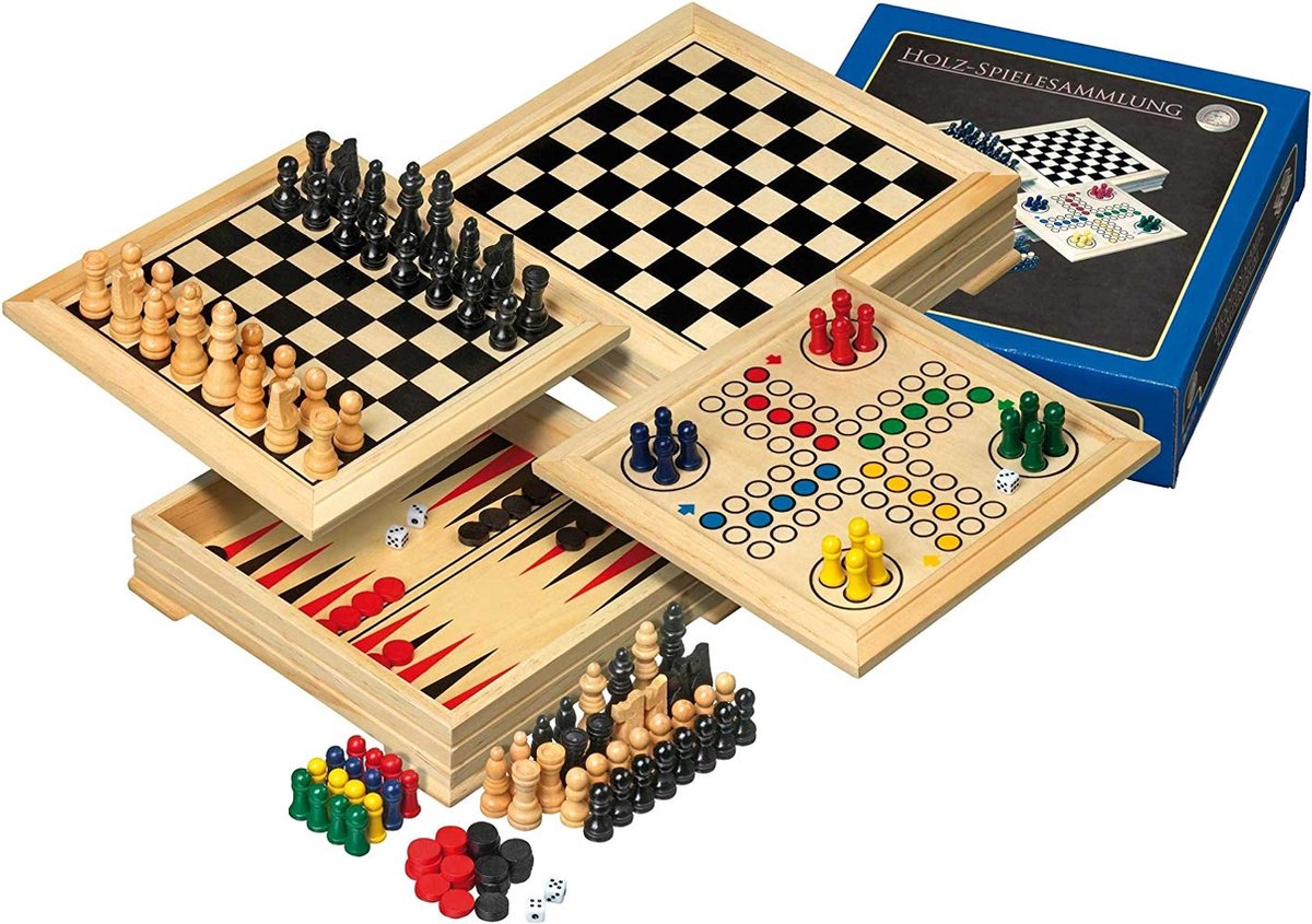 Philos houten spellen verzameling reisversie