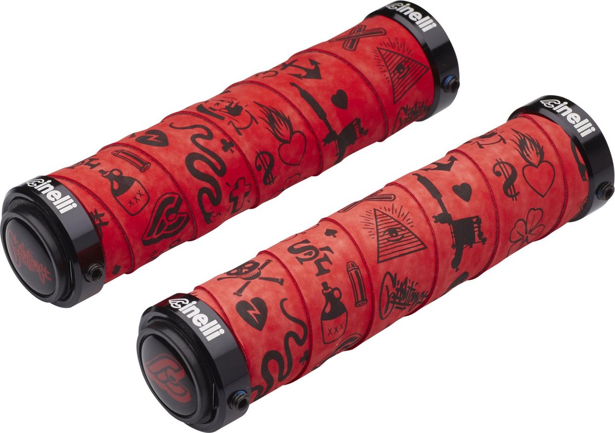 Cinelli mike giant handvatten, rood zwart