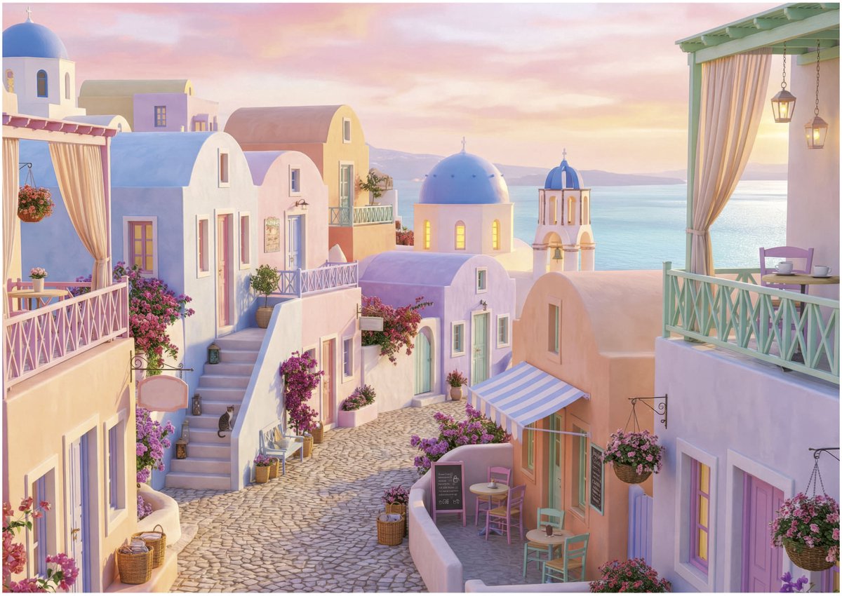 Educa dreamy santorini - 1,000 pieces.