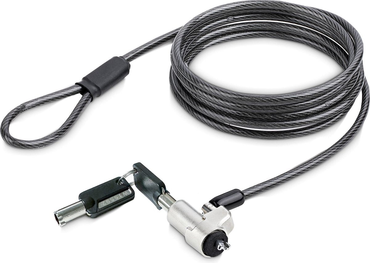 Startech .com nblwk-laptop-lock kabelslot zwart, zilver 2 m