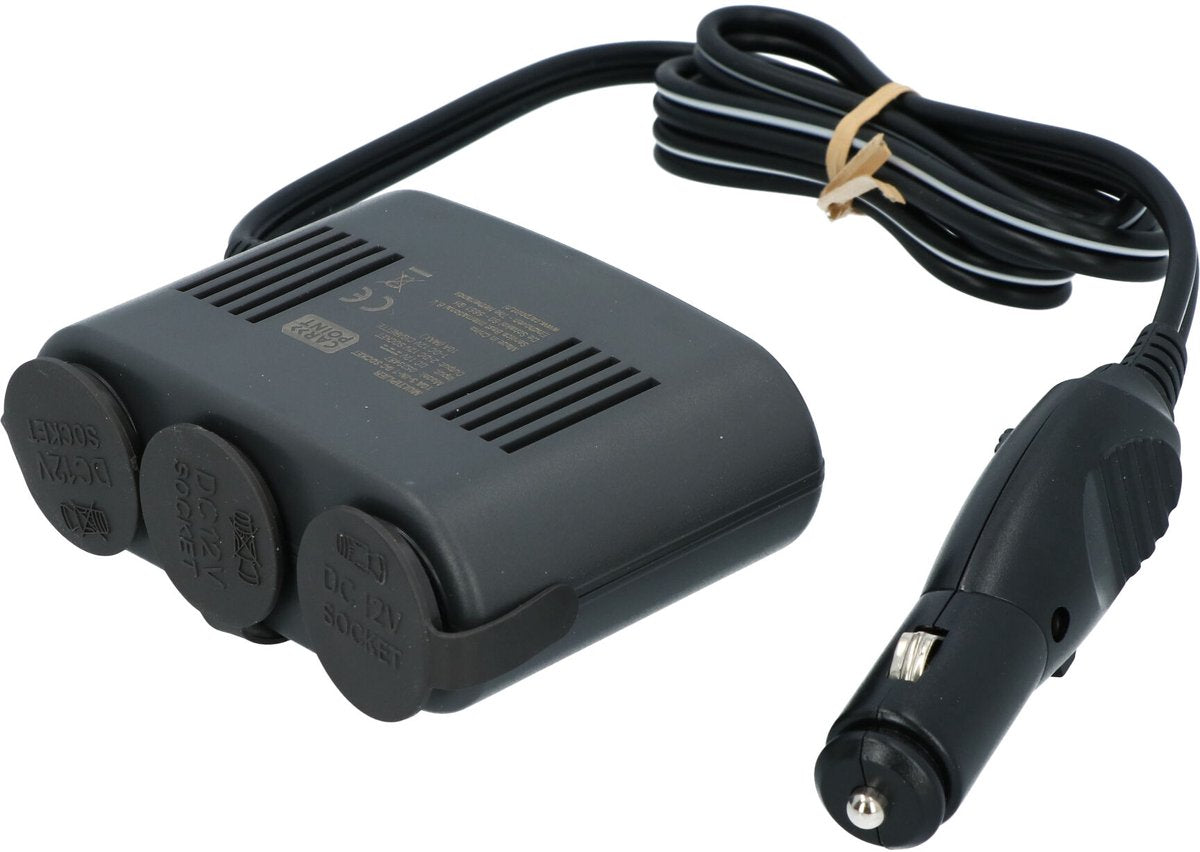 Carpoint led 3-weg aanstekerdoos - 12v - 10a