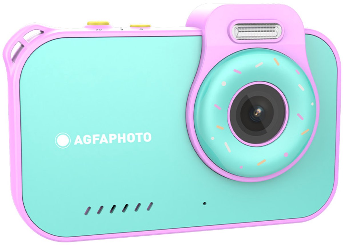 Agfaphoto compact arkcw2bl digitale camera compactcamera 12 mp cmos blauw, roze