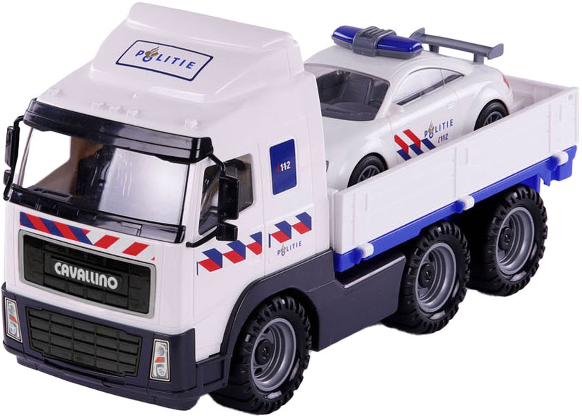 Cavallino politievrachtwagen en politieauto, schaal 1:16