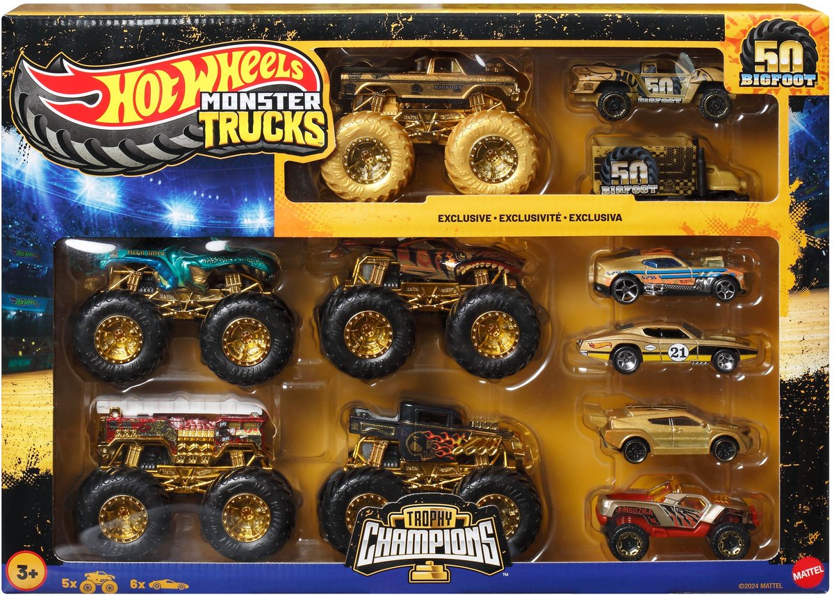 Hot wheels monster trucks monstertrucks - collectie bekerkampioenen