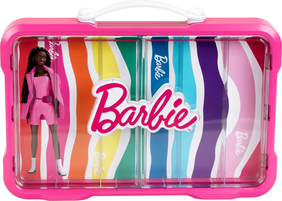 Klein toys barbie verzamelkoffer - 58x9,4x43 cm - barbie poppen niet inbegrepen - multicolor