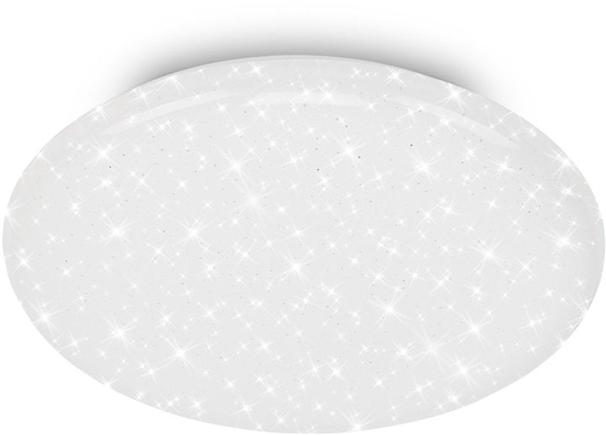 Briloner git – led plafondlamp – sterrenhemel effect – 4.000k neutraal wit licht – wit – ø28 cm