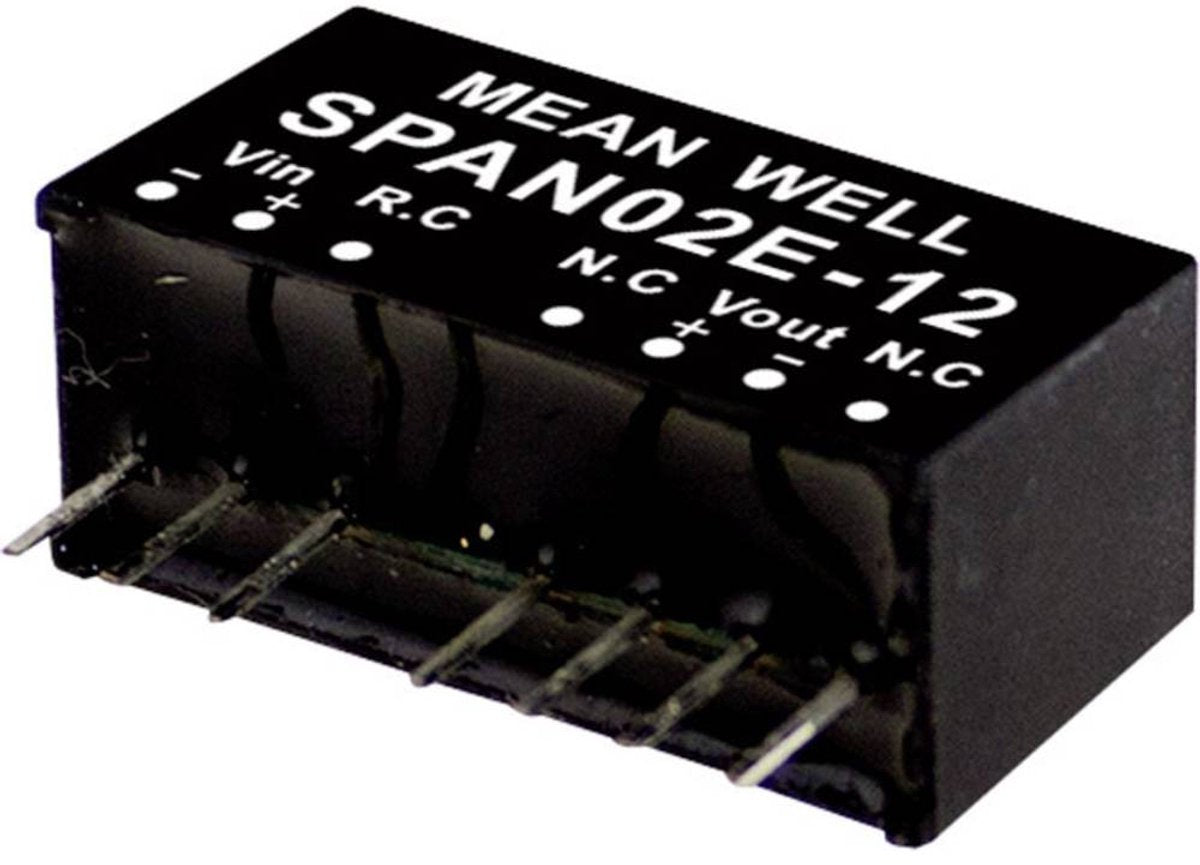 Mw mean well span02a-12 dc dc-convertermodule 167 ma 2 w aantal uitgangen: 1 x inhoud 1 stuk(s)